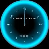 Neon Clocks screen saver